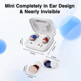 ClearHear Mini – Rechargeable Hearing Aids | 16 - Channel Noise Reduction, Charging Case - Pure Sound