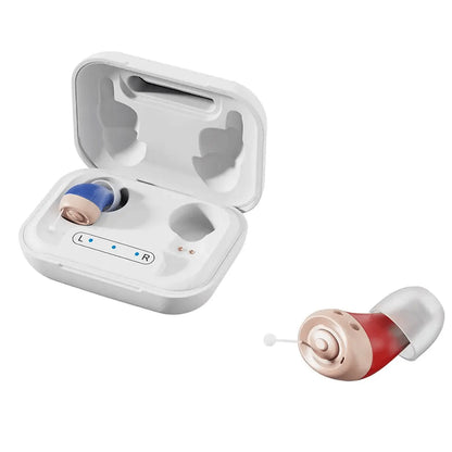 Mini Invisible Rechargeable Hearing Aids – 16-Channel Digital Noise Reduction (Pair) GSR