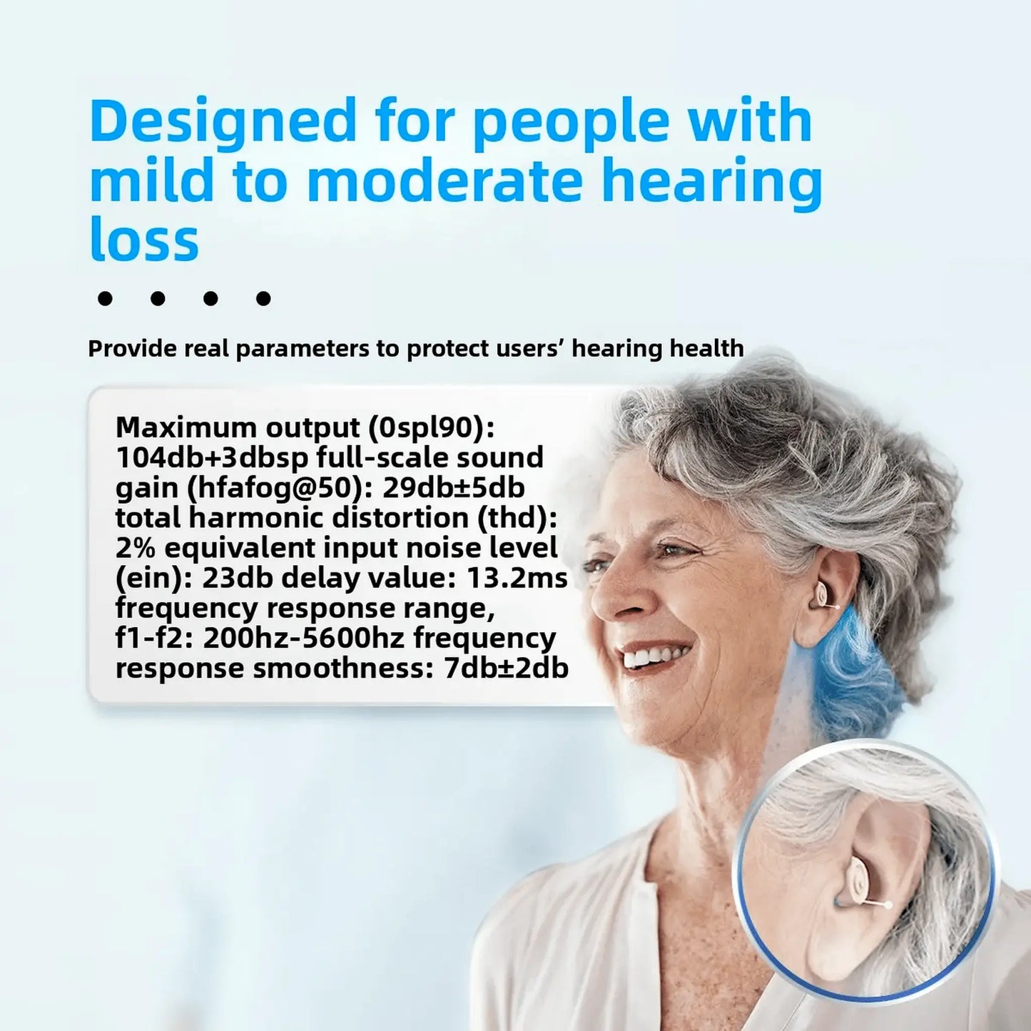 Mini Invisible Rechargeable Hearing Aids – 16-Channel Digital Noise Reduction (Pair) GSR