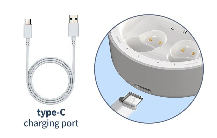 TruHear™ Bluetooth Hearing Aids App Controlled – ITE Rechargeable Noise Reduction - Pure Sound